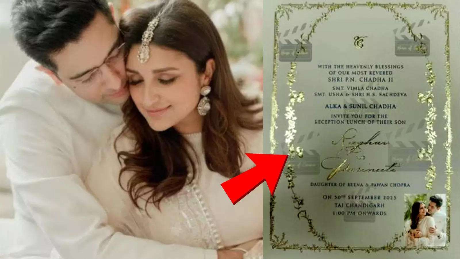 Parineeti Chopra-Raghav Chadha’s invitation card of Chandigarh reception gets leaked on social media; internet reacts | Etimes